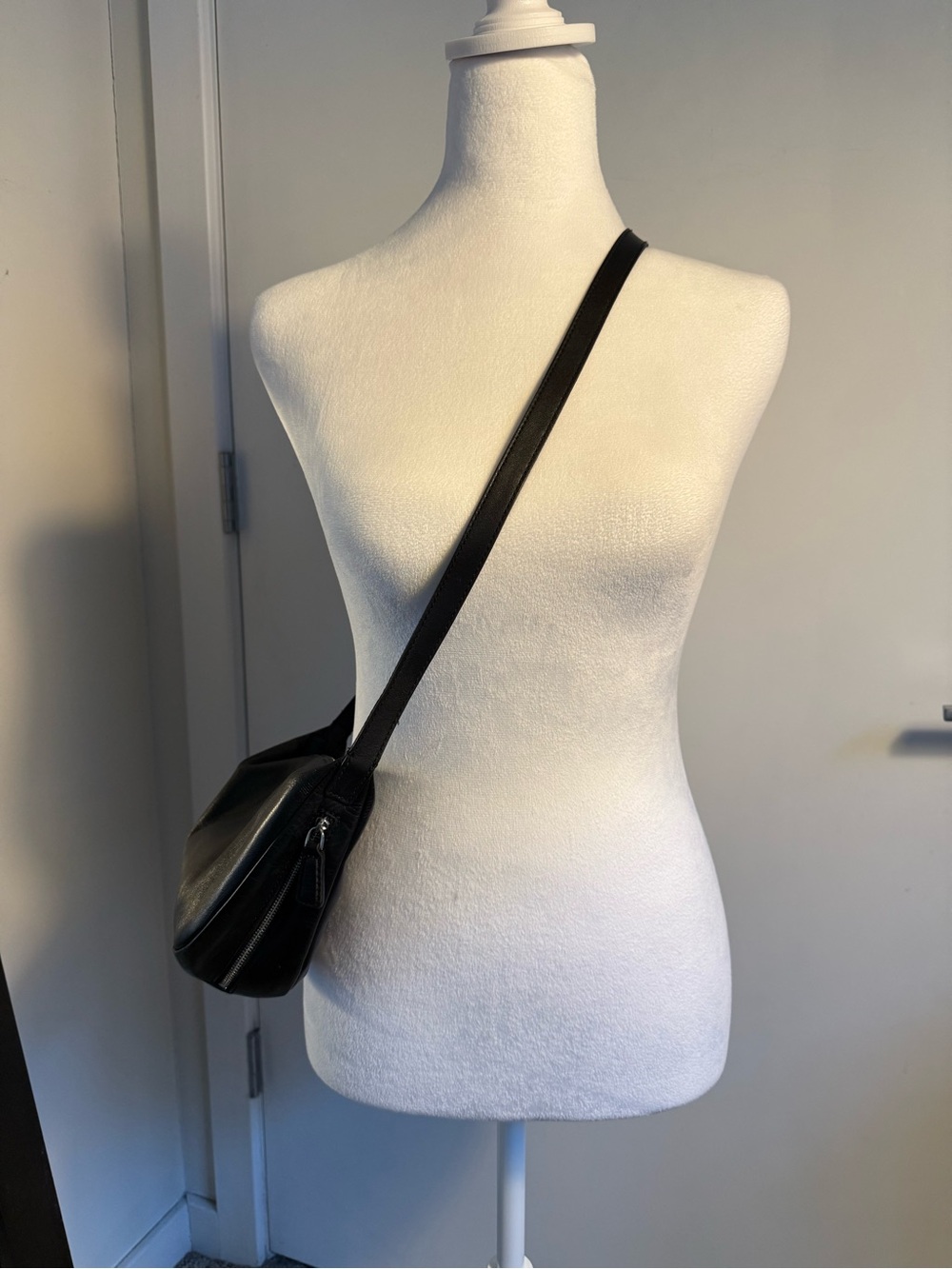 Madewell Black Leather Crossbody Bag
